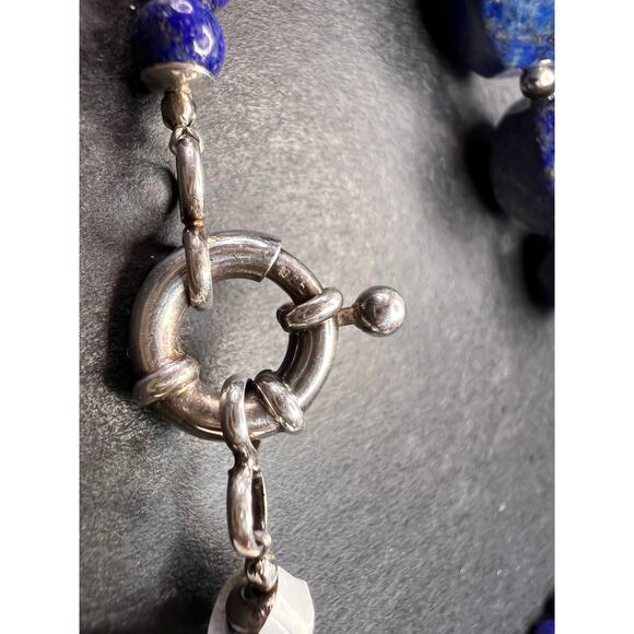 NEW lapis and sterling silver 18 inch necklace - Picture 4 of 15